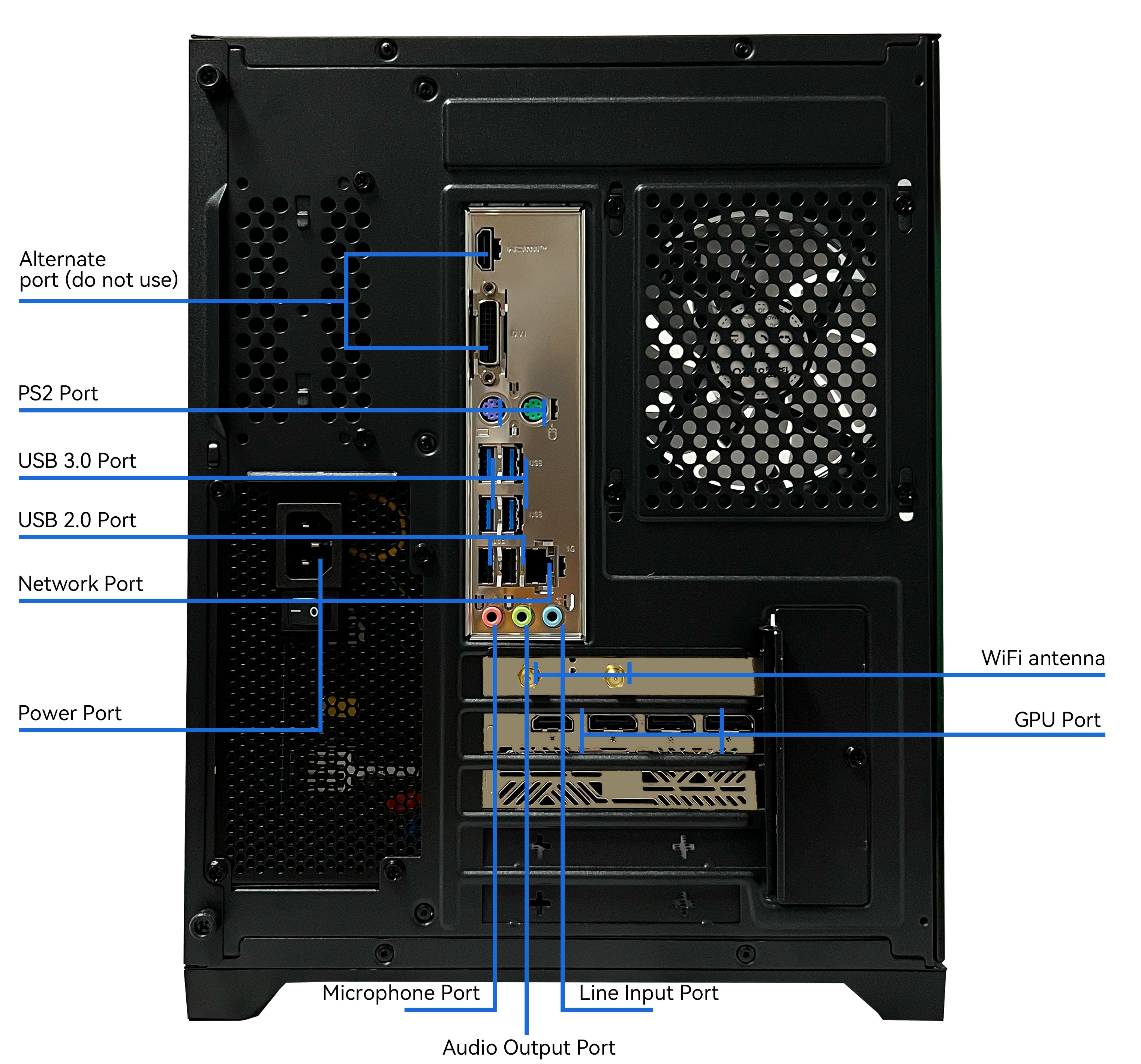 YAWYORE Gaming PC Desktop,AMD Ryzen 7 5700X,RTX5060 8G,MSI B550M